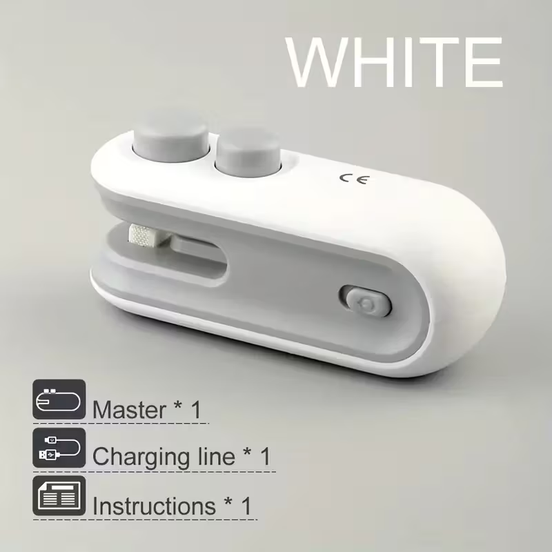 Mini Sealing Machine + Tape Dispenser | Portable Snack & Package Sealer