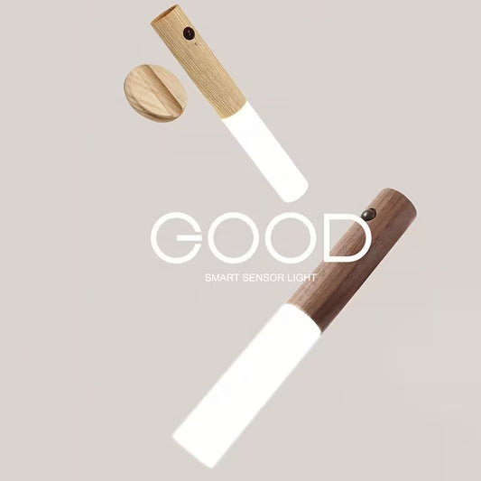GlowBeam™ Wooden Motion Light | Magnetic | USB Rechargeable | Wireless Wall & Stair Lamp